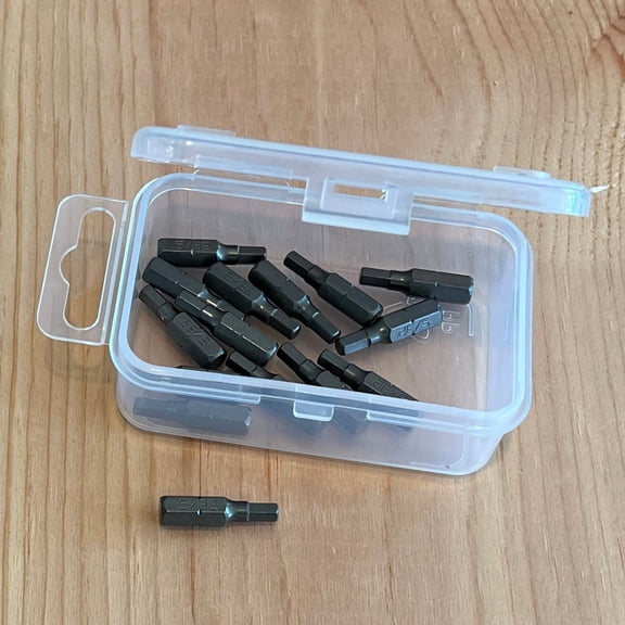 RafKat 5/32 in. Hex Insert Bits, 1 in. Length, 1/4 in. Hex Shank, S2 Steel, Impact Rated (15-Pack)