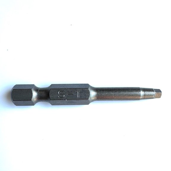 RafKat SQ1 Square (Robertson) Power Bits, 2 in. Length, 1/4 in. Hex Shank, S2 Steel, Impact Rated (10-Pack)