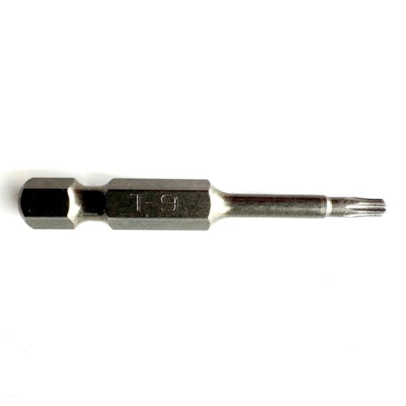 RafKat T9 Torx Power Bits, 2 in. Length, 1/4 in. Hex Shank, S2 Steel, Impact Rated (10-Pack)