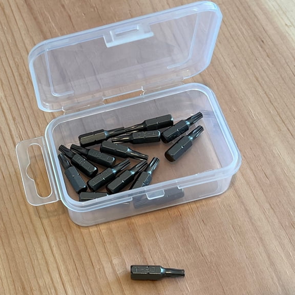 RafKat T20 Torx Insert Bits, 1 in. Length, 1/4 in. Hex Shank, S2 Steel, Impact Rated (15-Pack)