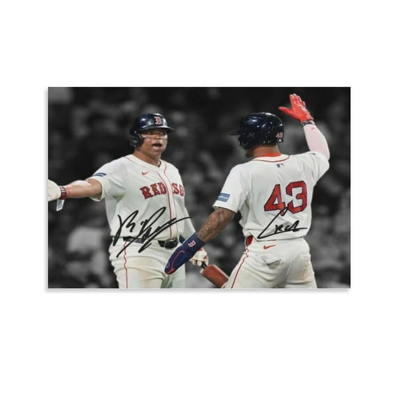 Rafael Devers Ceddanne Rafaela Signed Poster Room Aesthetic Poster Print Art Wall Painting Canvas Posters Gifts Modern Bedroom Decor 12x18inch(30x45cm)