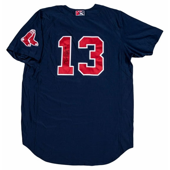 Rafael Devers Rookie Signed Game Used Boston Red Sox Minor League Jersey JSA COA