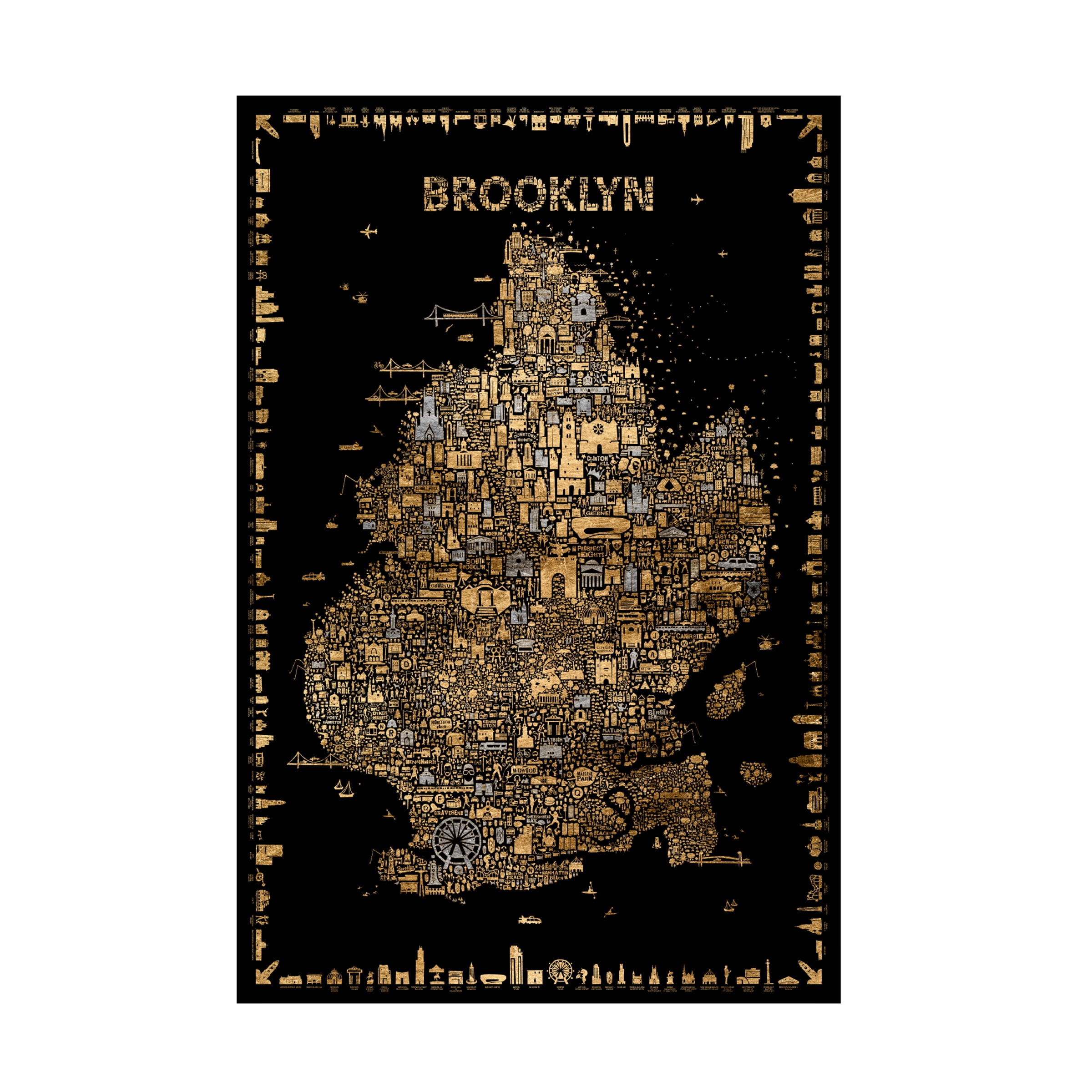 Rafael Esquer 'Glam New York Collection Brooklyn' Canvas Art