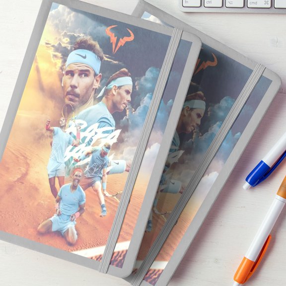 Rafael Nadal Custom Printed Notebook.