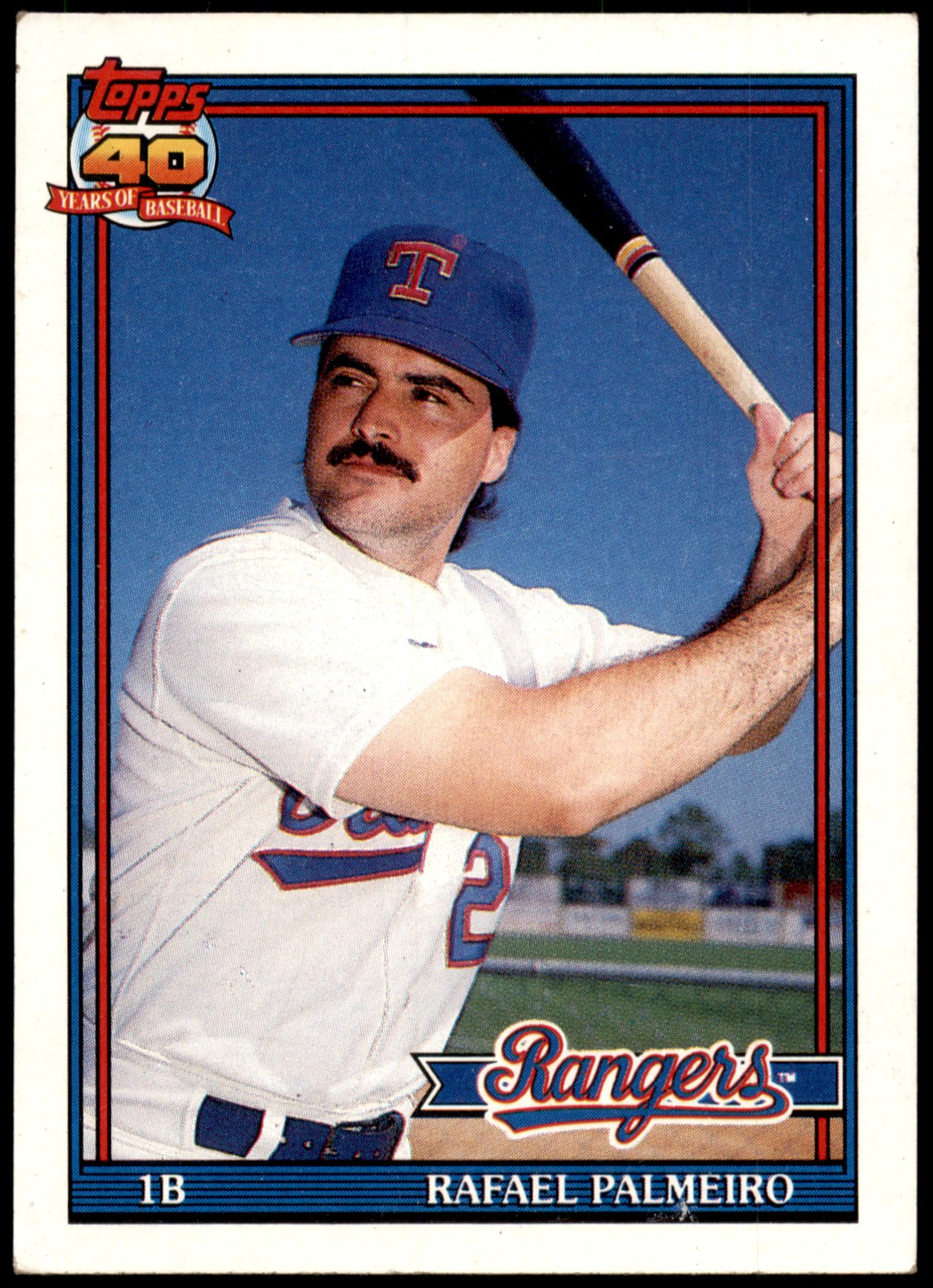 Rafael Palmeiro #295 1991 Topps - Walmart.com