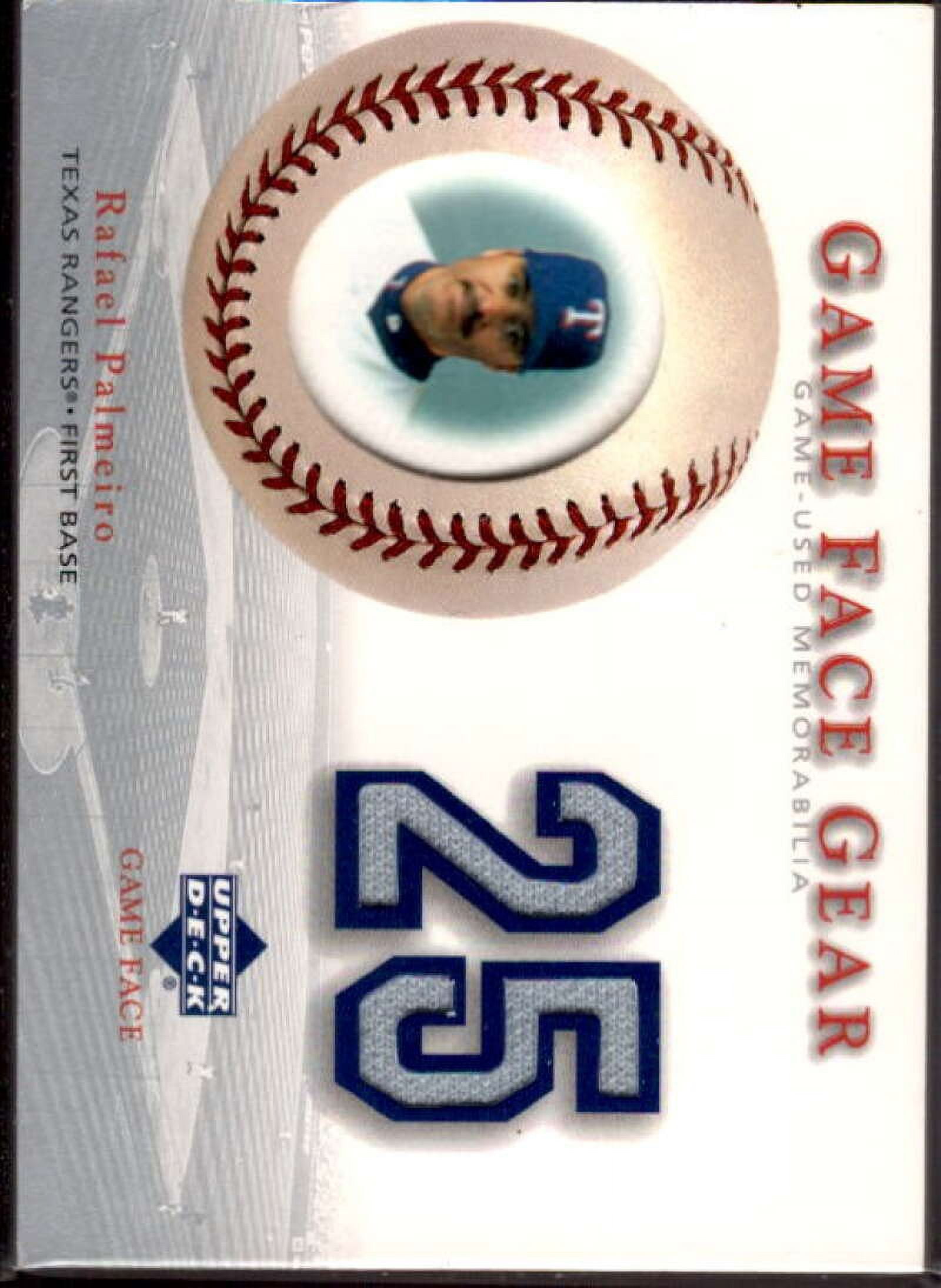 Rafael Palmeiro Card 2003 Upper Deck Game Face Gear #RP