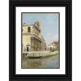 thumbnail image 1 of Rafael Senet y Perez 11x14 Black Ornate Wood Framed Double Matted Museum Art Print Titled: Santa Maria Del Giglio, 1 of 5