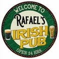 thumbnail image 1 of Rafael's Irish Pub 12" Round Metal Sign Kitchen Bar Wall Décor 200120036337, 1 of 1