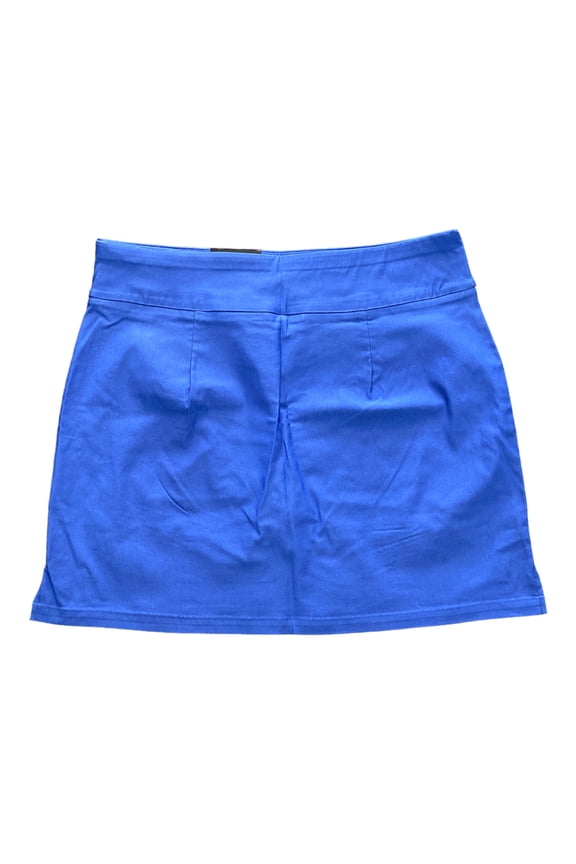 Ladies 18" Length Elastic Waistband Stretch Skort (Amparo Blue, XXL)
