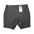 thumbnail image 1 of Rafaella Ladies Stretch Fashion Button Comfort Bermuda Short (Black, 12), 1 of 2
