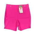 thumbnail image 1 of Rafaella Ladies Stretch Fashion Button Comfort Bermuda Short (Cosmo Pink, 18), 1 of 2