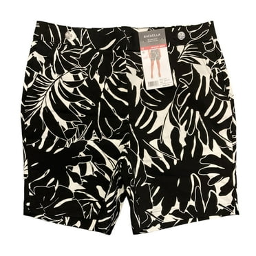Rafaella Lightweight Pressed Palms Bermuda Shorts (Women's )