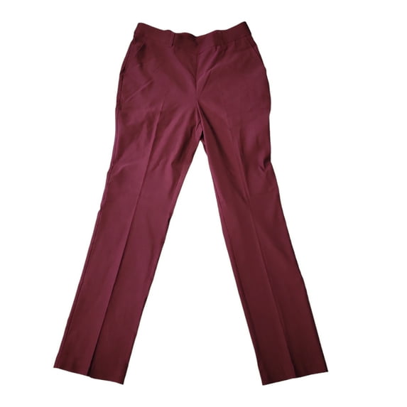 Rafaella Pull-On Belt Loops Functional Pockets Stretch Ankle Pant (Windsor Wine, 12)