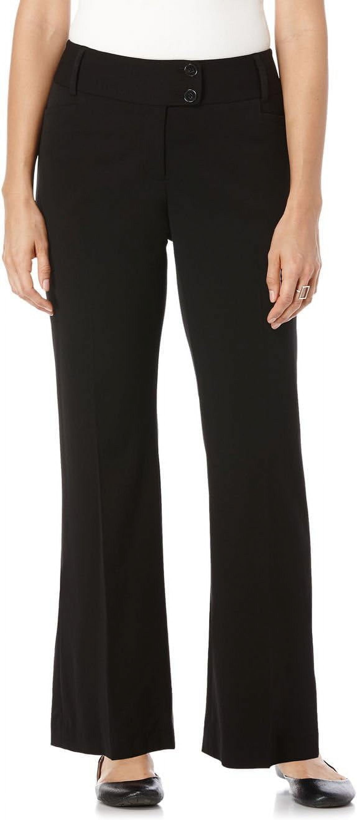 Women's curvy black dress cheap pants