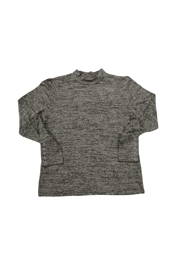 Women's Long Sleeve Hacci Fashion Sweater Top (Tweed Heather, XL)