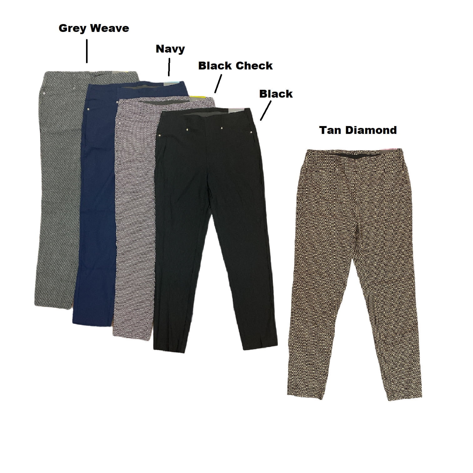 Rafaella Women's Pull On Slim Fit Comfort Stretch Dress Pant, Ankle