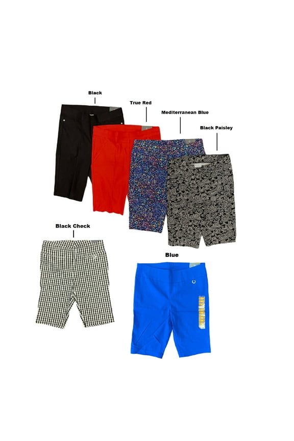 Women's Supreme Stretch Pull On Comfort 11" Bermuda Shorts (Mediterranean Blue, 6)