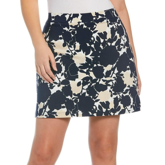 Rafaella Women's Wide Waistband Stretch Pull-On Style Skort (Floral Shadows, S)