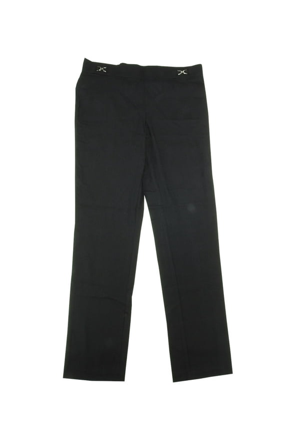 Womens Size 12 Comfort Waist Pull On Slim Leg Pants, Black