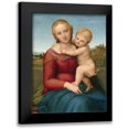 thumbnail image 1 of Raffaello 19x24 Black Modern Framed Museum Art Print Titled - The Small Cowper Madonna, 1 of 5