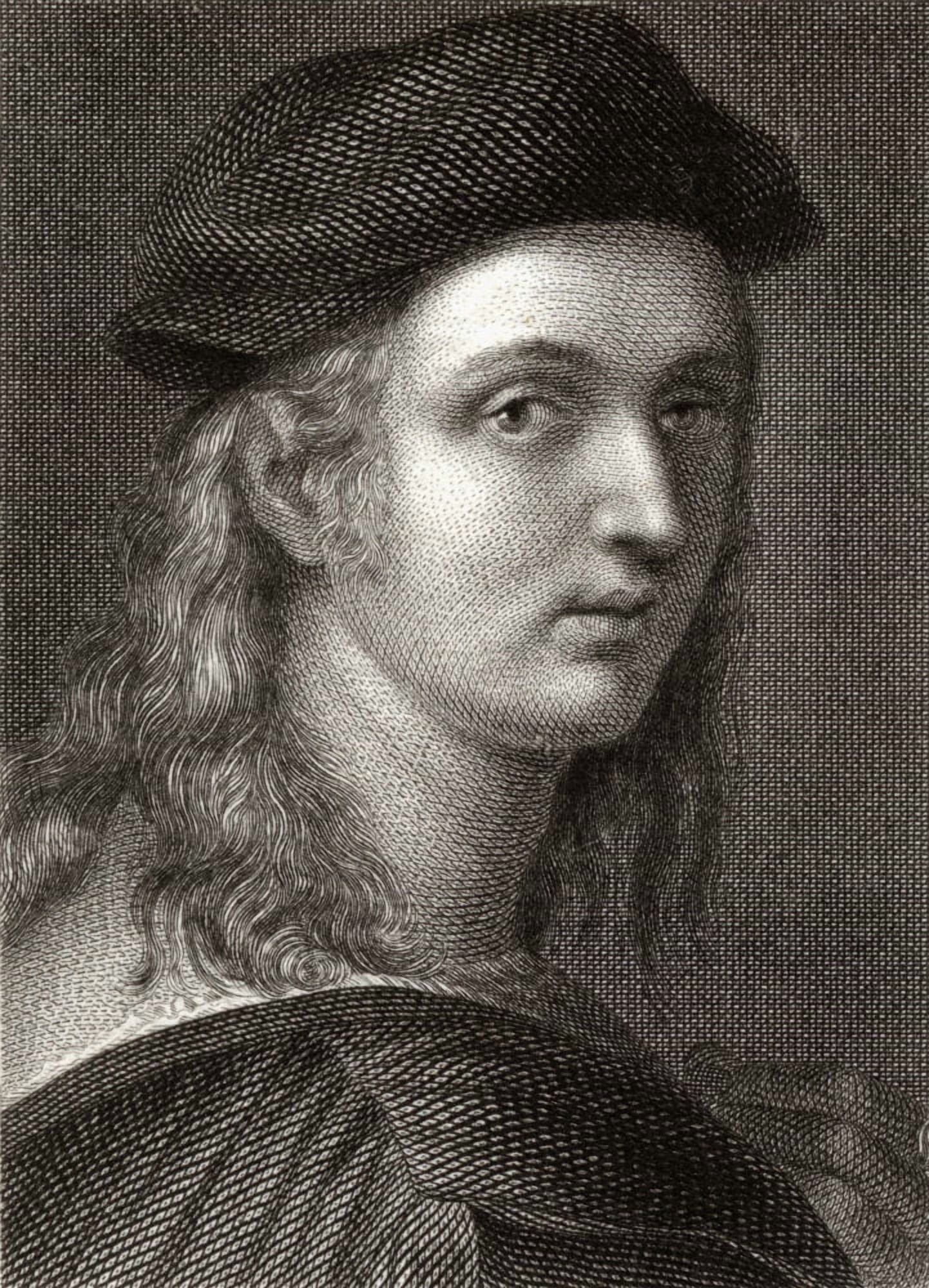 Raffaello Sanzio1483-1520 Italian Painter And Architect 19Th Century Print Engraved By William Finden From A Painting By The Artist Canvas Art - Ken Welsh Design Pics (13 x 18)