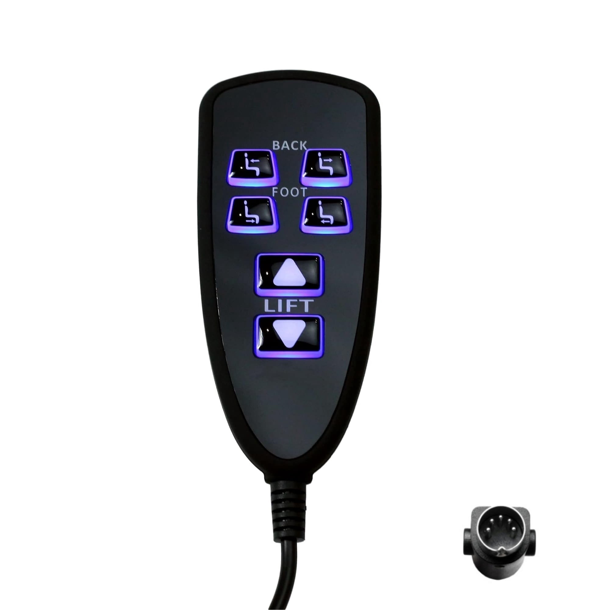 Raffel Systems Model HC R2B 04 Lift Chairs Recliner Remote 6 Button 5 Pin Hand Control Replacement