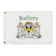 thumbnail image 1 of Rafferty Irish Coat of Arms Small White Flag - 16"x10.5" inches, 1 of 1