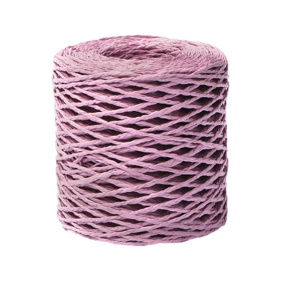 Raffia For Crafts,150m Natural Raffia Thread,Crochet Raffia Wire,Raffia Paper Ribbon,Natural Rafia Spool,For Making Beach Bags,Gift Packaging Decorations,Available in Multiple Colors,Purple