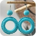 thumbnail image 1 of Raffia Earrings Beach Earrings for women, Boho Raffia Ball Dangle Earrings Statement Raffia Round Drop Earrings Straw Earrings Tropical Earrings for Summer Beach Vacation, 1 of 13
