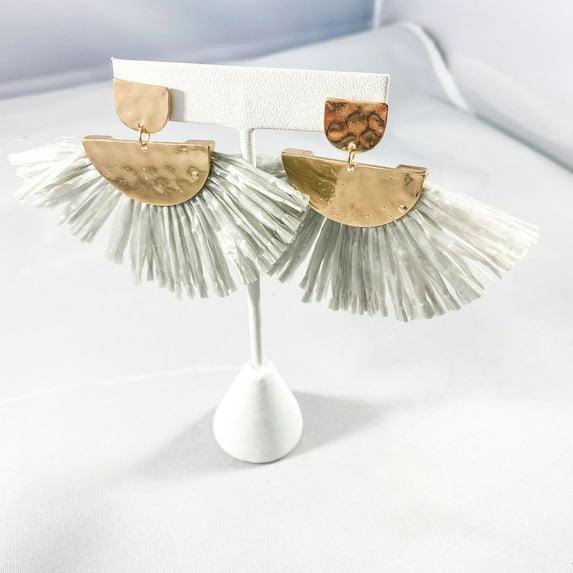 Raffia Fringe Drops