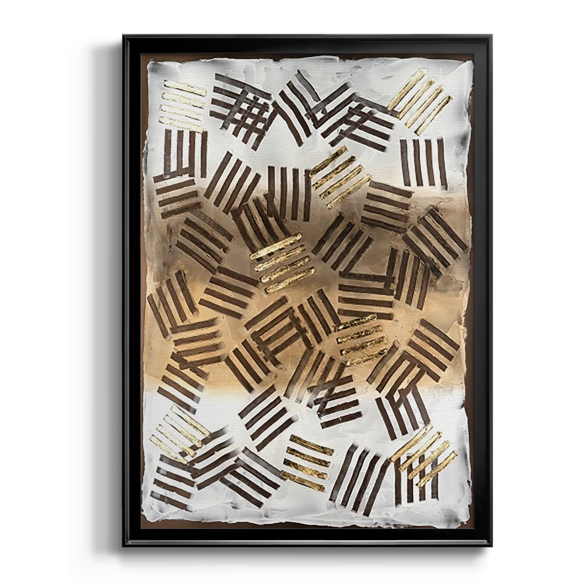 Raffia Palm II Premium Framed Print, in Gold, Black, or Silver - Ready to Hang
