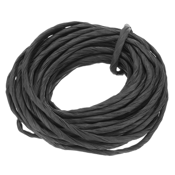 Uxcell Raffia Paper Craft Rope Packing Rope 10.9 Yards Twisted Paper Black