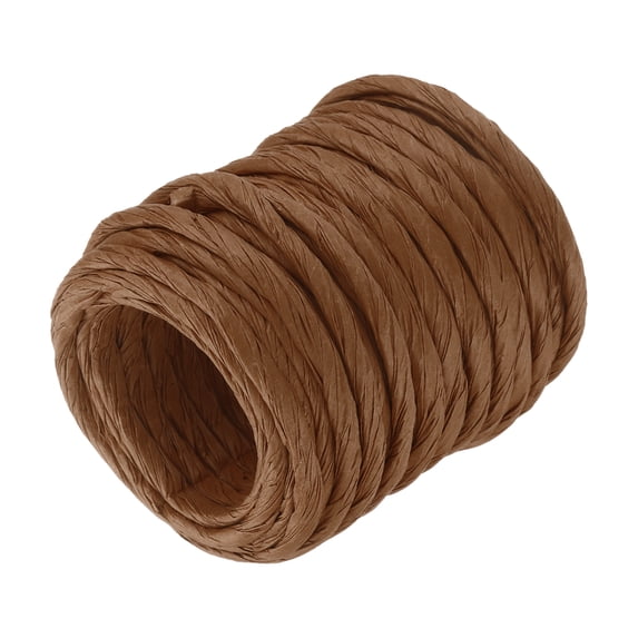 Uxcell Raffia Paper Craft Rope Packing Rope 13.1 Yards Twisted Paper Coffee
