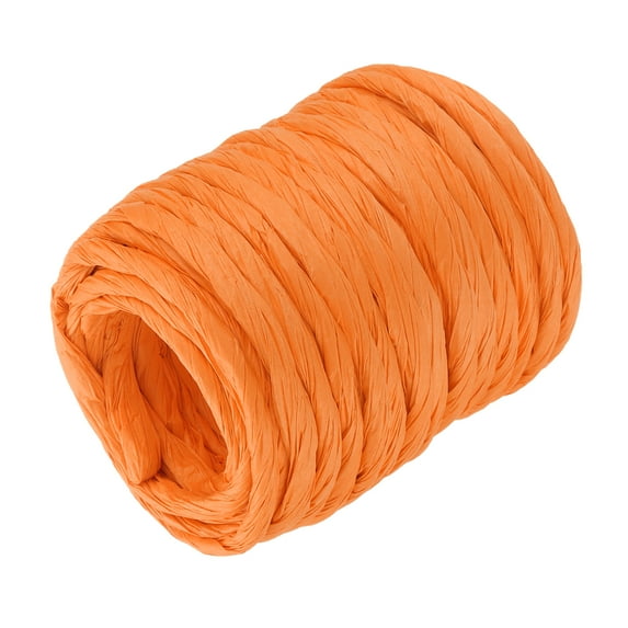 Raffia Paper Craft Rope Packing Rope 13.1 Yards Handmade Twisted Paper Craft String/Cord/Rope Orange
