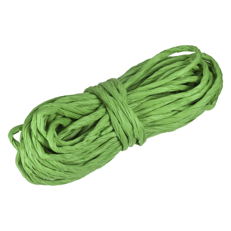 Raffia Paper Craft Rope Packing Rope 16.4 Yards Handmade Twisted Paper Craft  String/Cord/Rope Light Green 