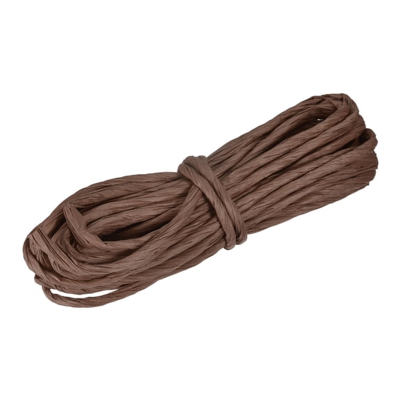 Raffia Paper Craft Rope Packing Rope 8.7 Yards Handmade Twisted Paper Craft String/Cord/Rope Coffee