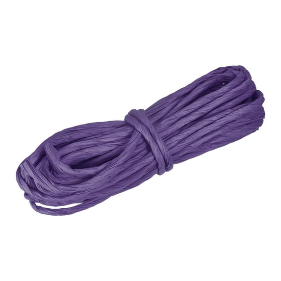 Raffia Paper Craft Rope Packing Rope 8.7 Yards Handmade Twisted Paper Craft String/Cord/Rope Dark Purple