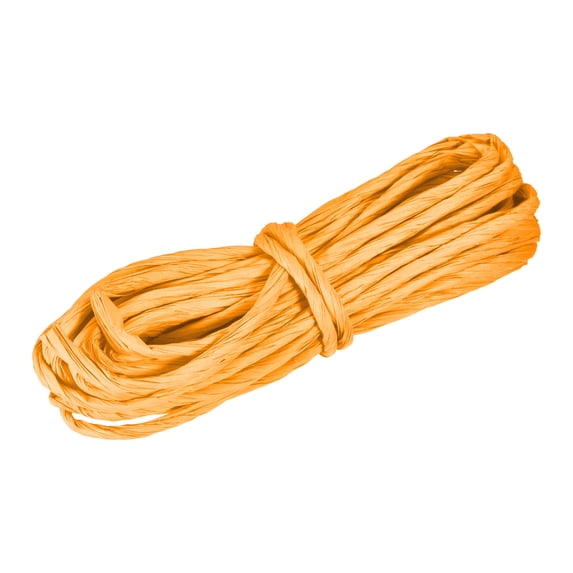 Raffia Paper Craft Rope Packing Rope 8.7 Yards Handmade Twisted Paper Craft String/Cord/Rope Dark Yellow