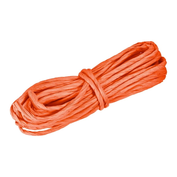 Raffia Paper Craft Rope Packing Rope 8.7 Yards Handmade Twisted Paper Craft String/Cord/Rope Orange