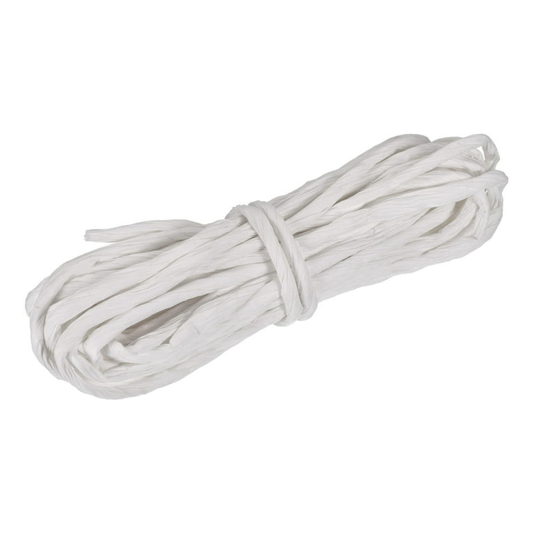 Raffia Paper Craft Rope Packing Rope 8.7 Yards Handmade Twisted Paper Craft  String/Cord/Rope White 