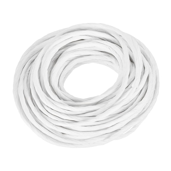 Raffia Paper Ribbon 15 Yard Raffia String Paper Rope Handmade Paper Craft Cord White