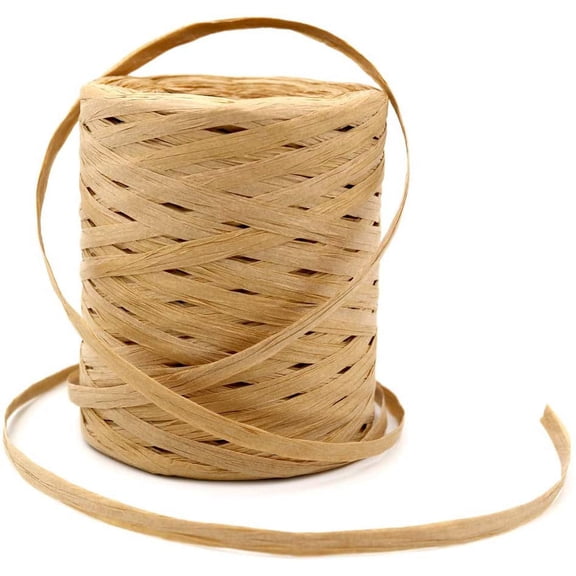 Raffia Paper Ribbon 218 Yards Craft Packing Paper Twine for Gift Wrapping, DIY Craft, Decoration and Weaving
