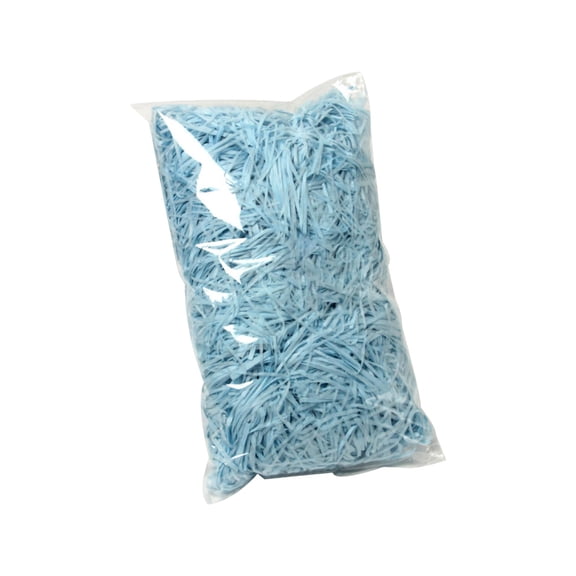 Raffia Paper Shreds, Strands Shredded Crinkle Confetti for Hamper Filling Gift Packaging Decorative Filling, Valentine's Day Easter Gift Packaging Decoration(Sky Blue)