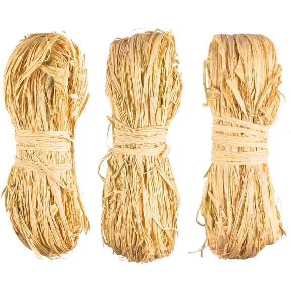 Raffia Ribbon, Raffia Grass for Wrapping, Florist Bouquets, Christmas Easter Halloween Wedding Decor, Straw Weaving and DIY Craft Supplies (3)