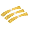 thumbnail image 1 of Raffia Stripes Paper Rope Dark Yellow, 31Yards Twisted Paper Craft String/Cord/Rope Handmade 3 Pack, 1 of 5