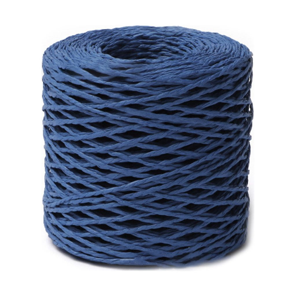 Raffia Yarn Soft Cotton Raffia Straw Yarn Length 150m Colorful Thread DIY Weaving Material for