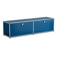 thumbnail image 1 of Raffle Pinker Metal Storage Cabinets 2-Door,Accent Steel Locker Freestanding Storage Organizer for Kitchen,Home,Garage,Blue, 1 of 8