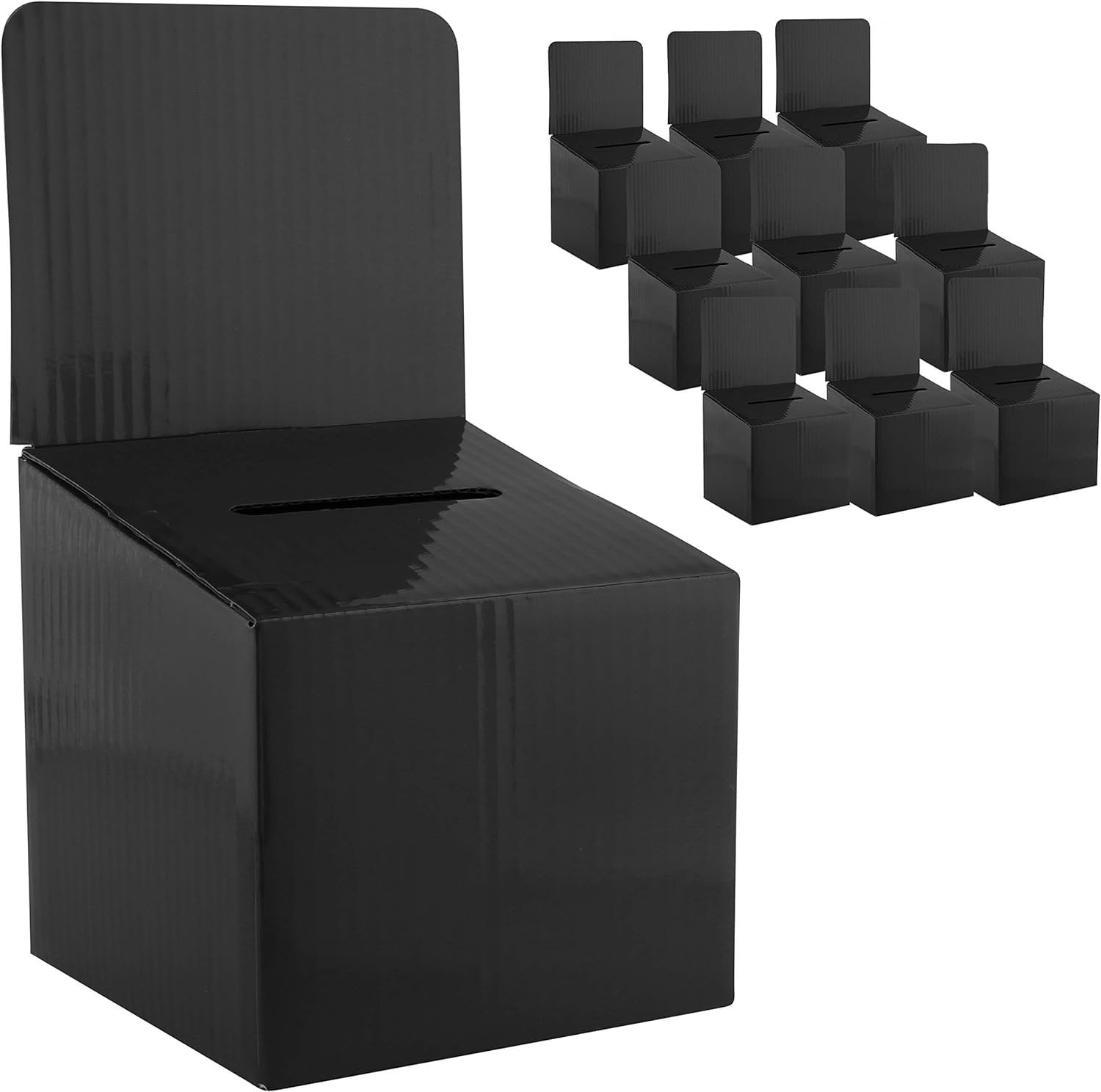 Multi Slot Raffle Box Raffle Ticket Box Donation Collection Ballot Box Reusable Sturdy thick ...