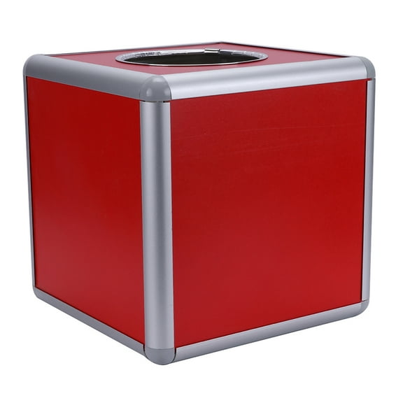 MERRYHAPY Game Nights Raffle Ticket Box Red Aluminum Alloy 1Pack