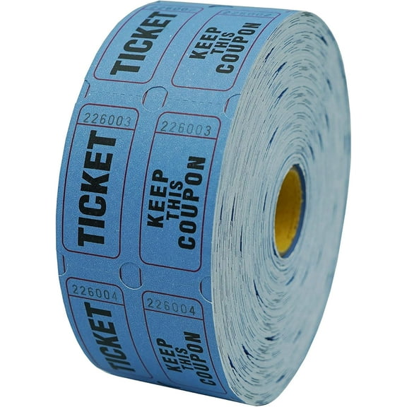 Raffle Tickets, Rewards Raffle Ticket, Tickets Festival Raffle, For All Kinds Of Events, Such As Carnivals, Fundraisers, Fairs, Concerts, Auctions, Churches, Amusement Park Games(Blue)